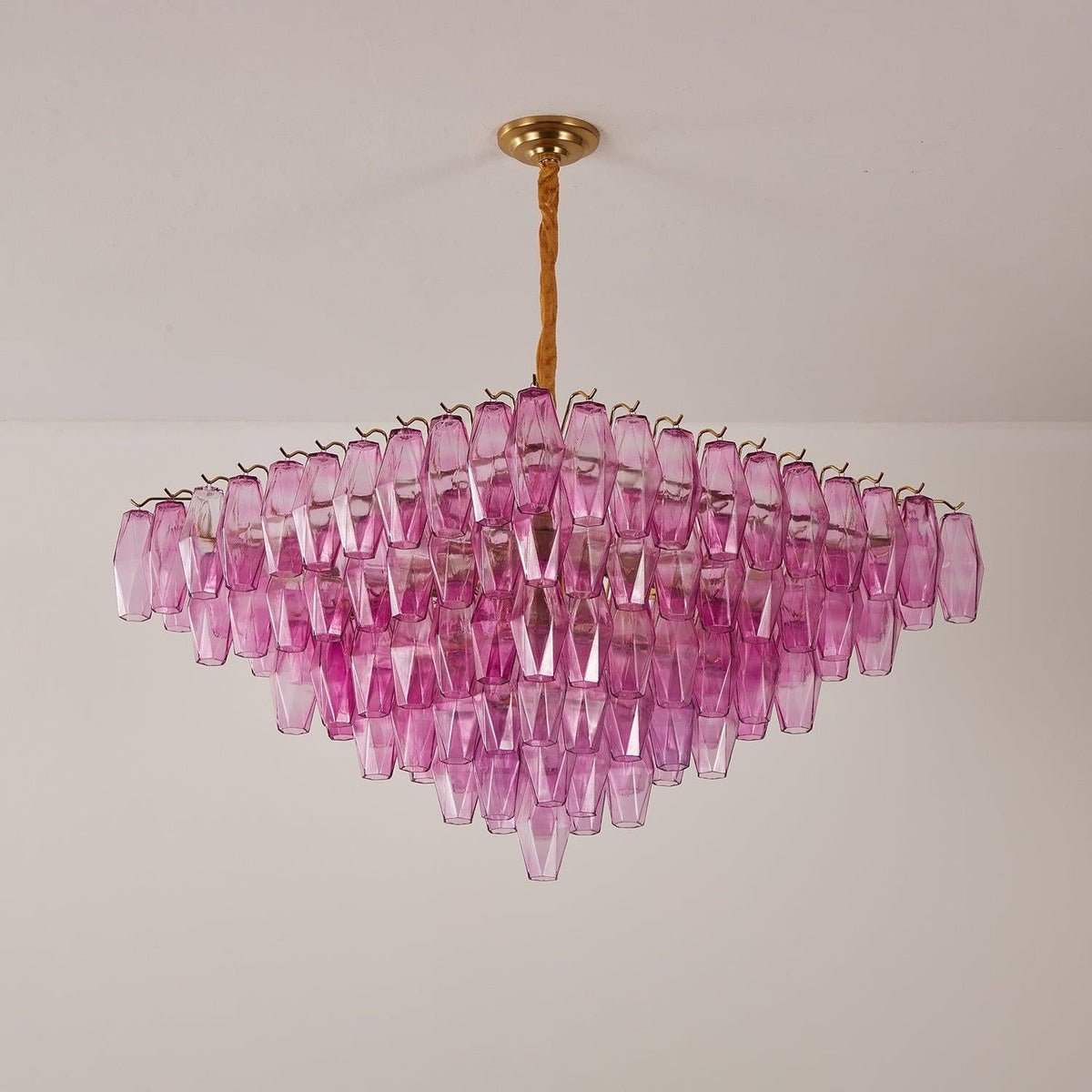 Fuchsia Prism Empire Chandelier - Zelno Lighting