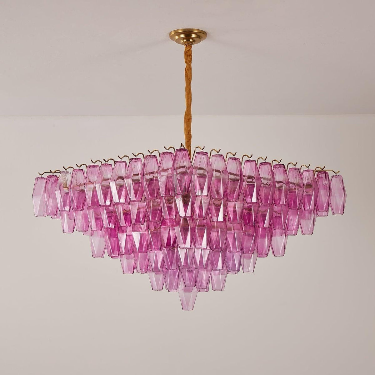 Fuchsia Prism Empire Chandelier - Zelno Lighting