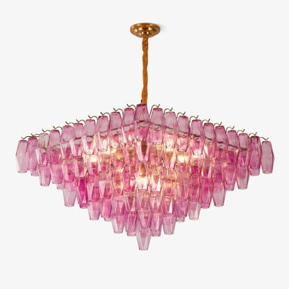 Fuchsia Prism Empire Chandelier - Zelno Lighting
