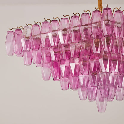 Fuchsia Prism Empire Chandelier - Zelno Lighting