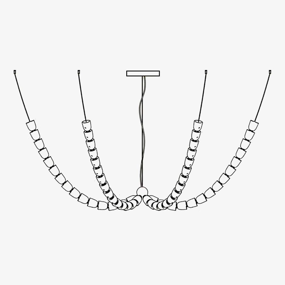 Gabriel Chandelier K - Zelno Lighting