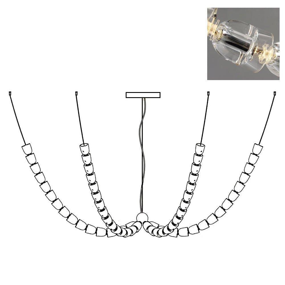 Gabriel Chandelier K - Zelno Lighting