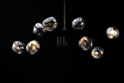 Galaxy Ball Glass Crystal Pendant Chandelier - Zelno Lighting