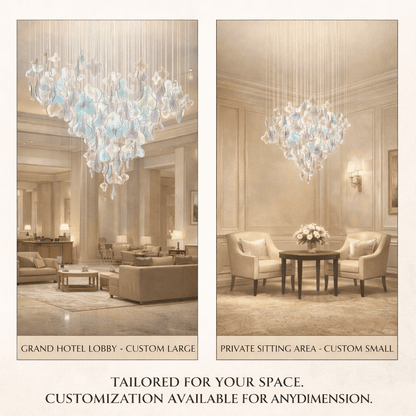 Galaxy Iris Iridescent Blossom Chandelier - Zelno Lighting