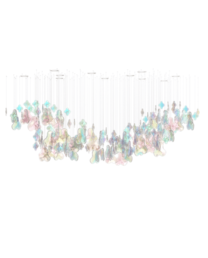 Galaxy Iris Iridescent Blossom Chandelier - Zelno Lighting