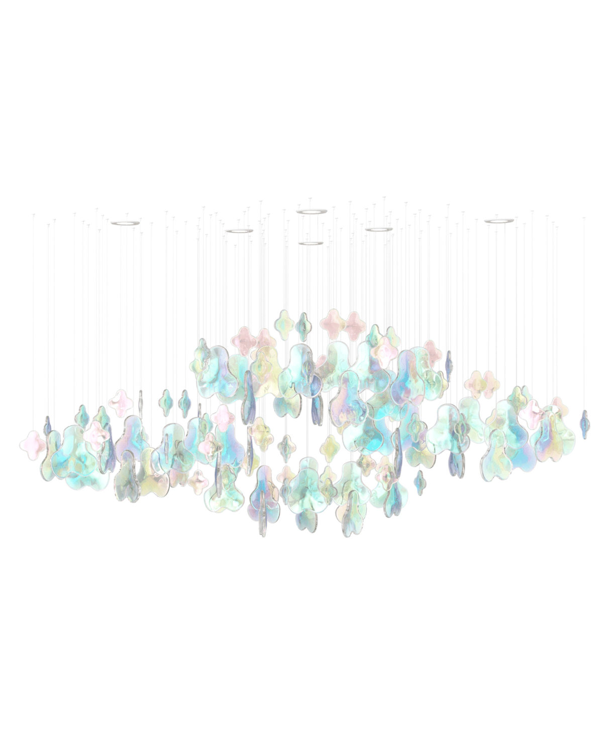 Galaxy Iris Iridescent Blossom Chandelier - Zelno Lighting