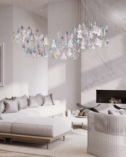 Galaxy Iris Iridescent Blossom Chandelier - Zelno Lighting