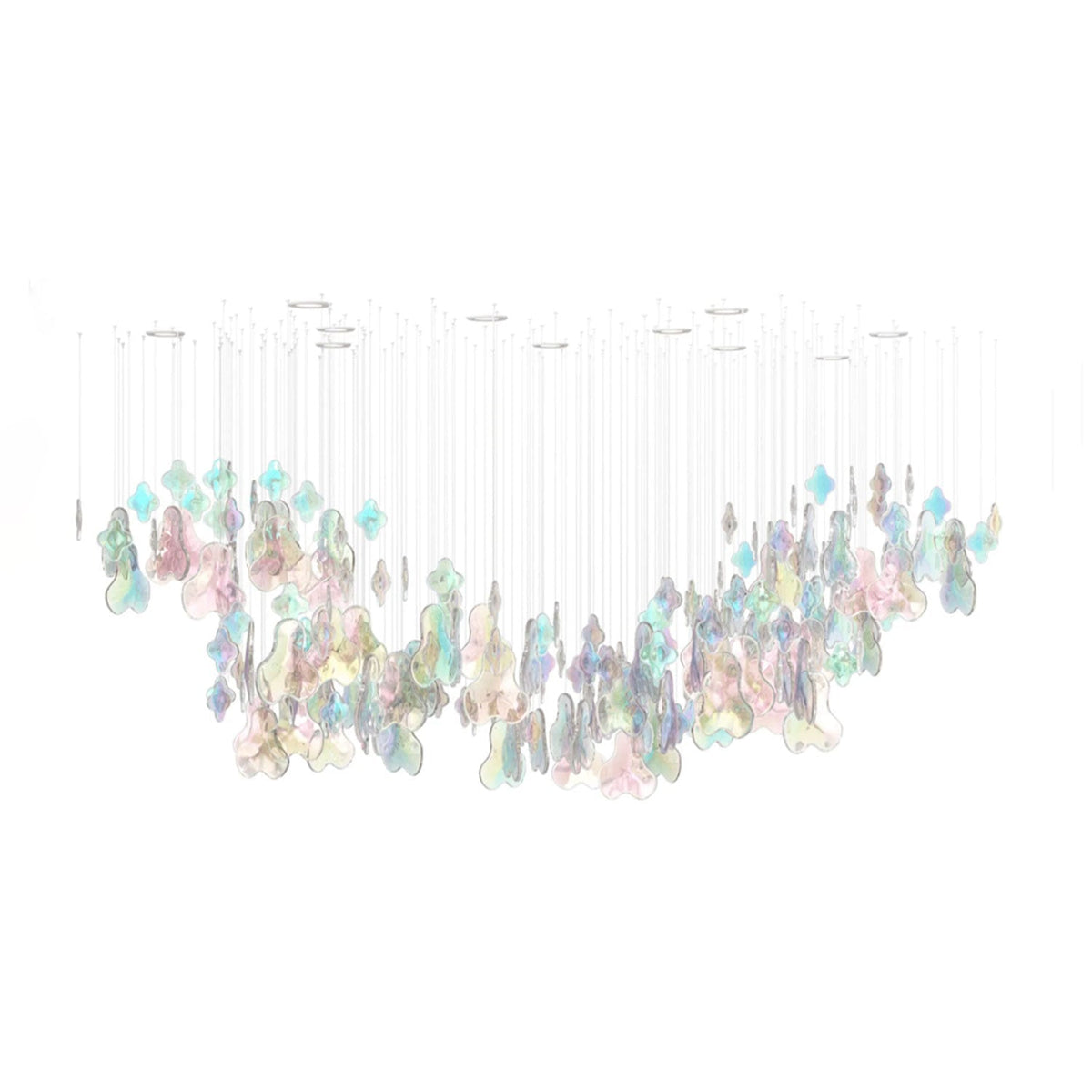 Galaxy Iris Iridescent Blossom Chandelier - Zelno Lighting