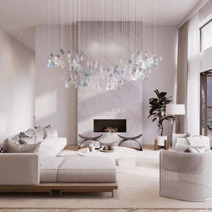 Galaxy Iris Iridescent Blossom Chandelier - Zelno Lighting
