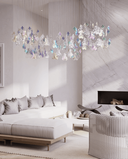 Galaxy Iris Iridescent Blossom Chandelier - Zelno Lighting
