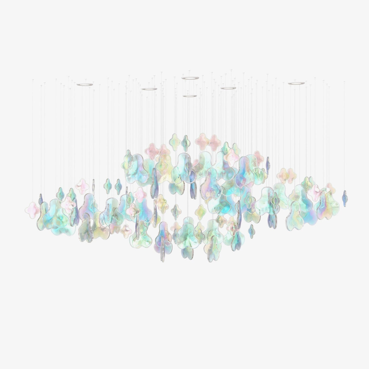 Galaxy Iris Iridescent Blossom Chandelier - Zelno Lighting