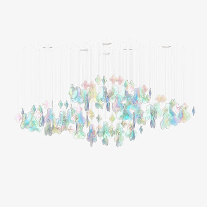 Galaxy Iris Iridescent Blossom Chandelier - Zelno Lighting