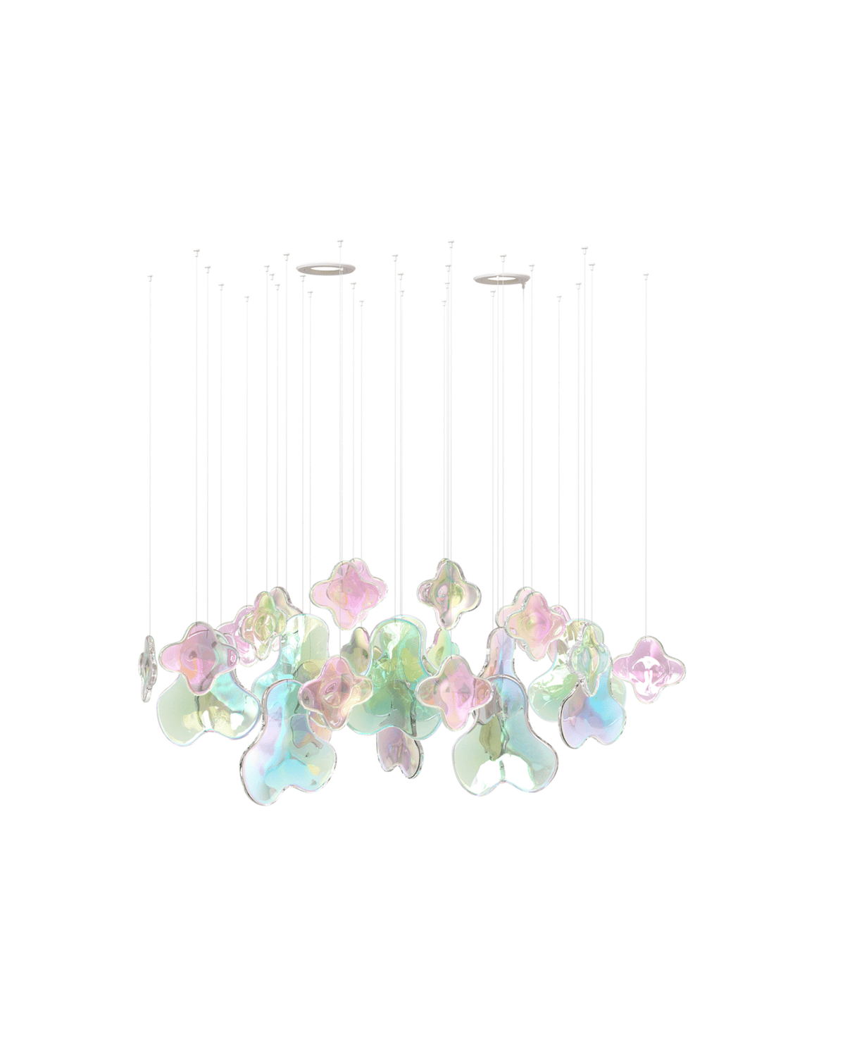 Galaxy Iris Iridescent Blossom Chandelier - Zelno Lighting