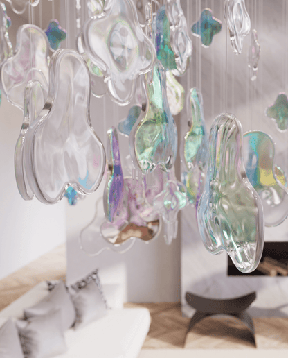 Galaxy Iris Iridescent Blossom Chandelier - Zelno Lighting