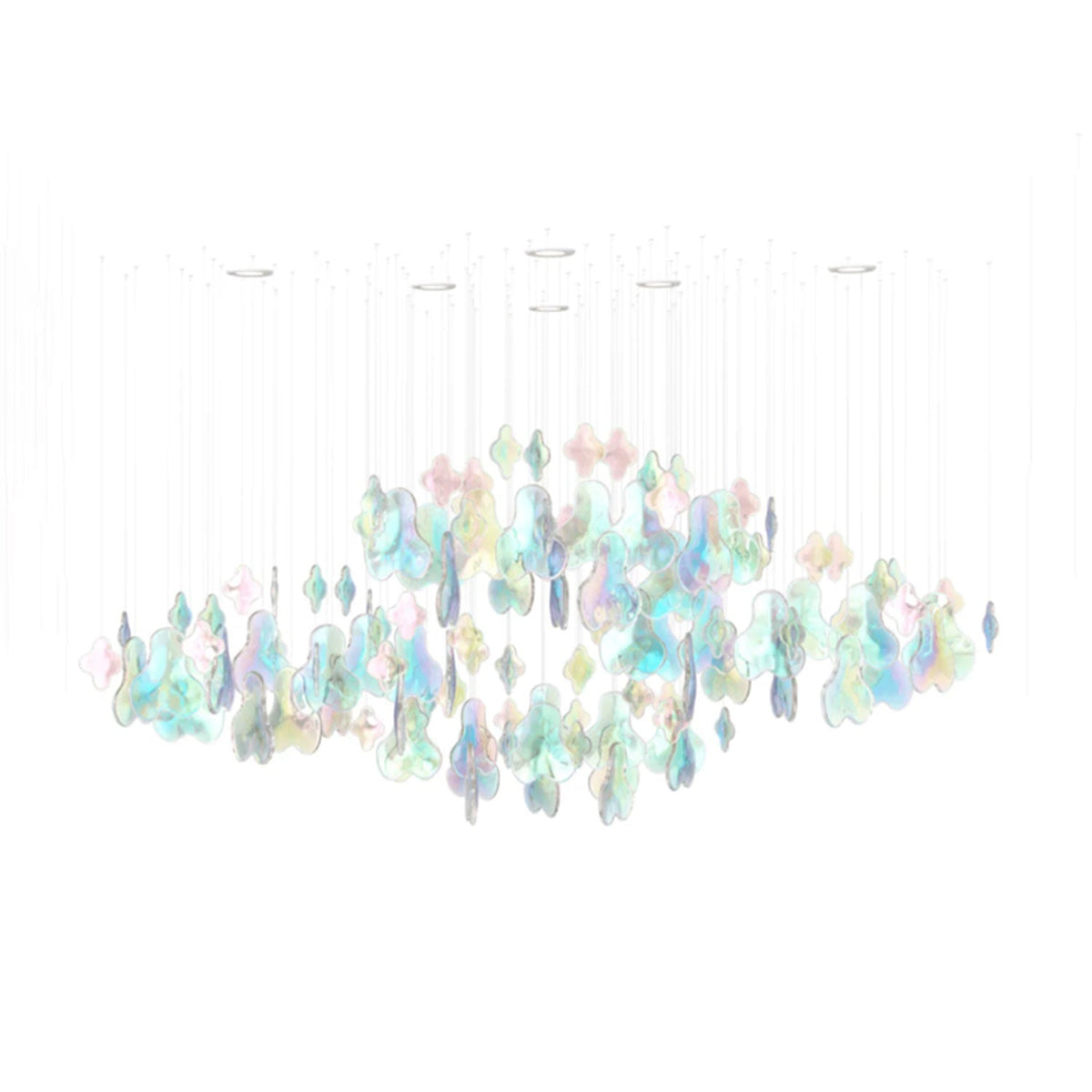 Galaxy Iris Iridescent Blossom Chandelier - Zelno Lighting