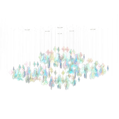 Galaxy Iris Iridescent Blossom Chandelier - Zelno Lighting