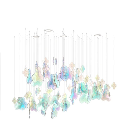 Galaxy Iris Iridescent Blossom Chandelier - Zelno Lighting