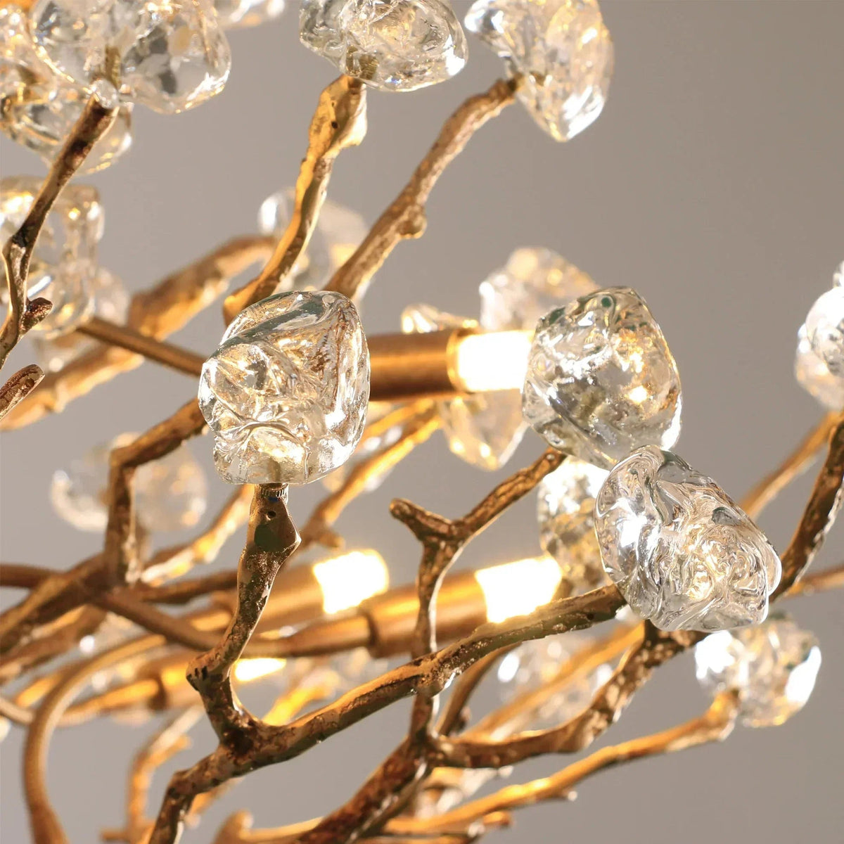 Gemstone Branch Chandelier with Artistic Design for Bedroom or Living Room - Zelno Lighting