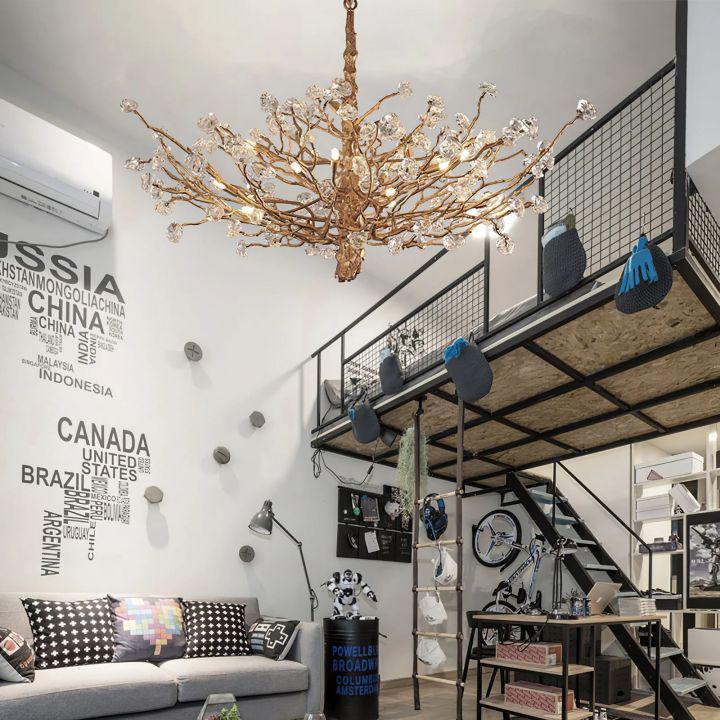 Gemstone Branch Chandelier - Zelno Lighting