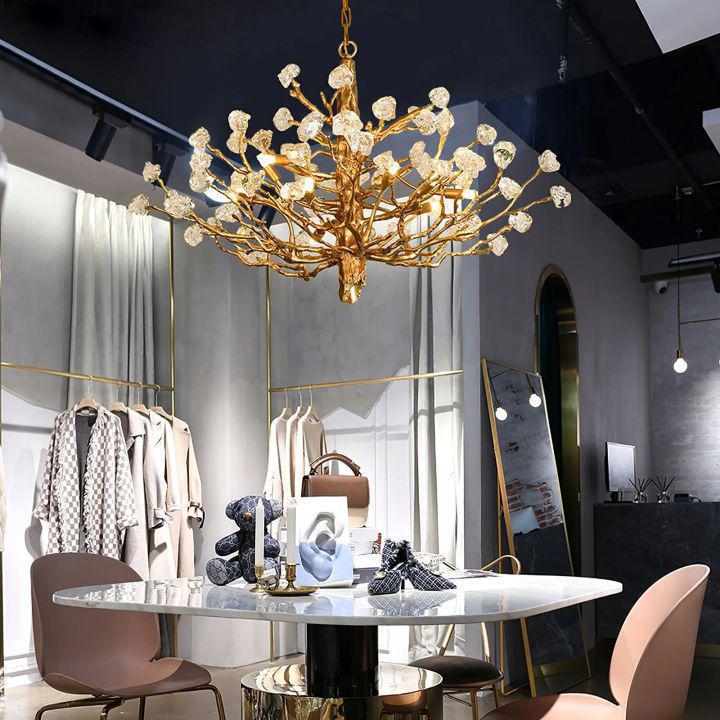 Gemstone Branch Chandelier - Zelno Lighting
