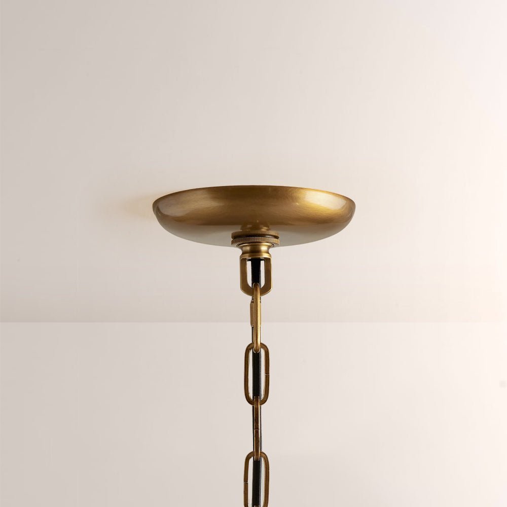 Ghiaccia Glass Round Chandelier - Zelno Lighting