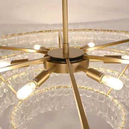 Ghiaccio Oval Chandelier 54"W/65"W - Merlinlamps