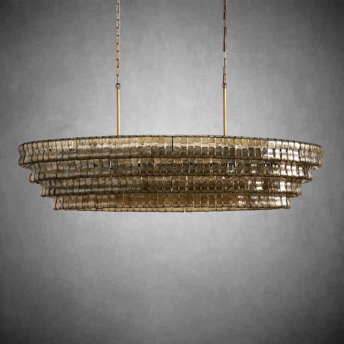 Ghiaccio Oval Chandelier 54"W/65"W - Merlinlamps