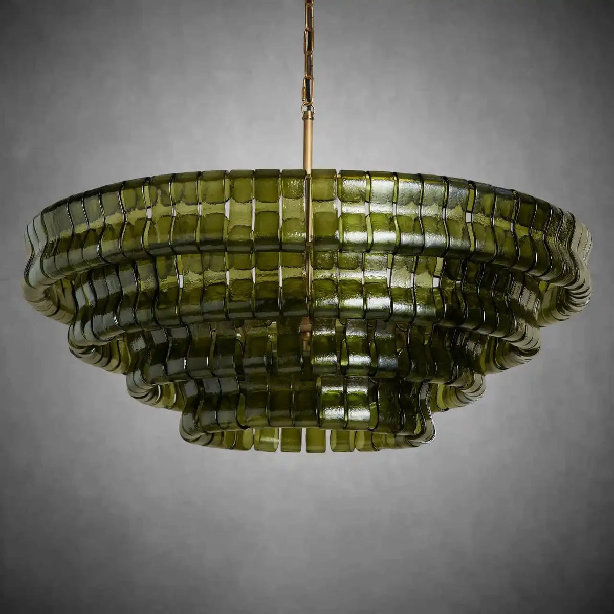 Ghiaccio Round Glass Chandelier - zelnolighting