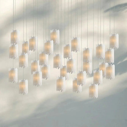 Giana Rectangular Chandelier 15/30-Light - Zelno Lighting