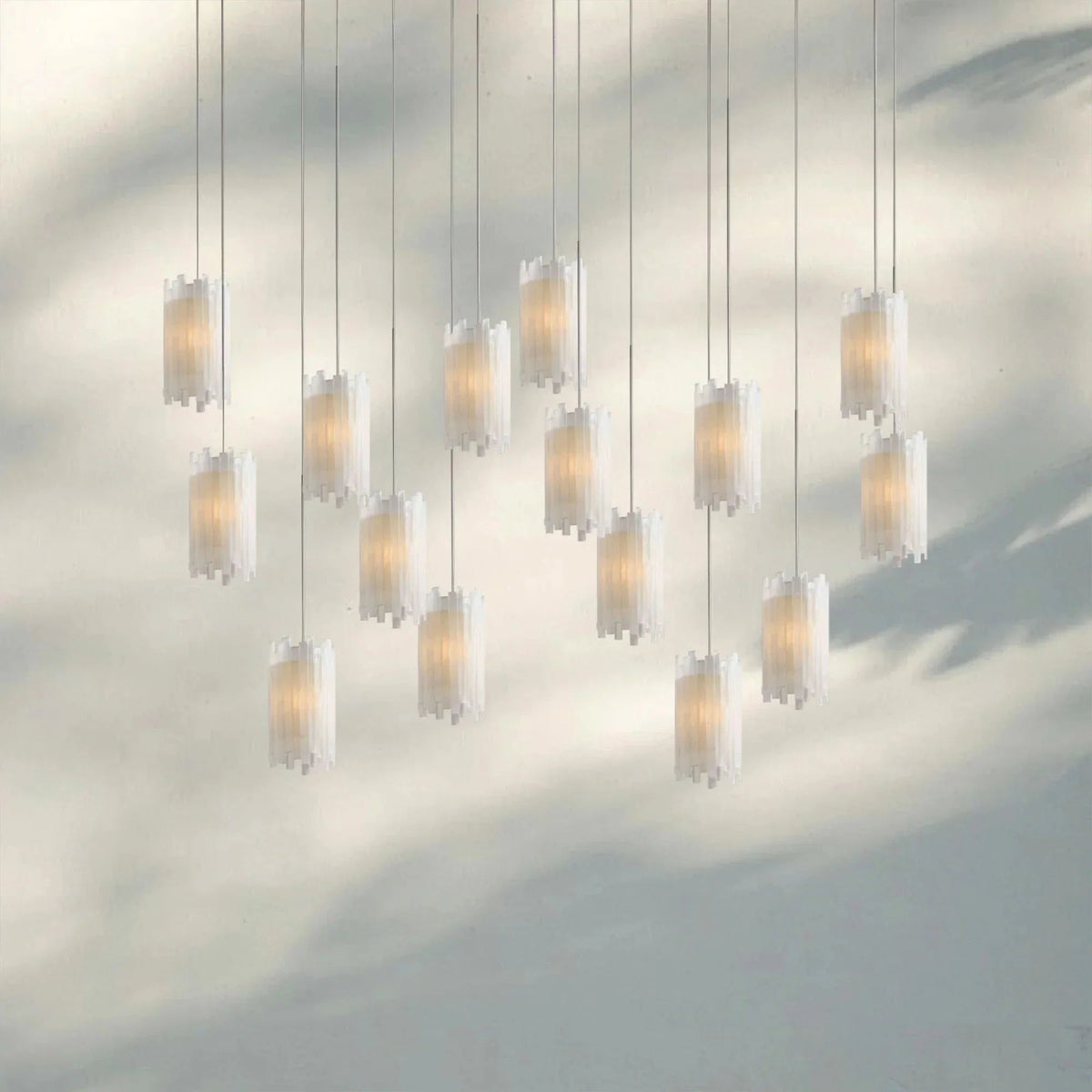 Giana Rectangular Chandelier 15/30-Light - Zelno Lighting
