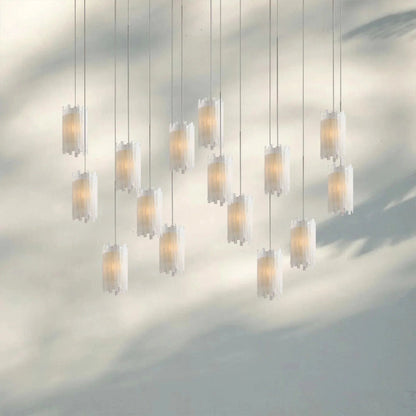 Giana Rectangular Chandelier 15/30-Light - Zelno Lighting