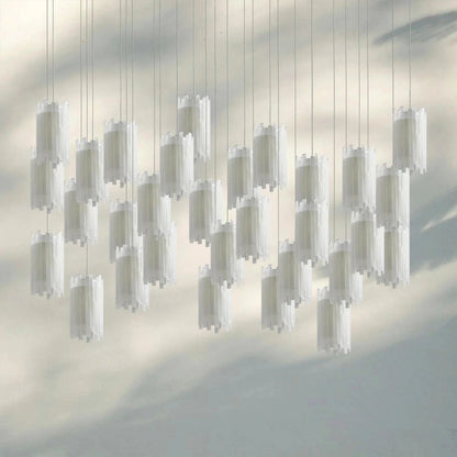 Giana Rectangular Chandelier 15/30-Light - Zelno Lighting