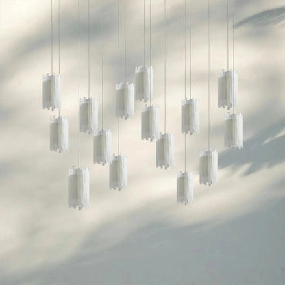 Giana Rectangular Chandelier 15/30-Light - Zelno Lighting