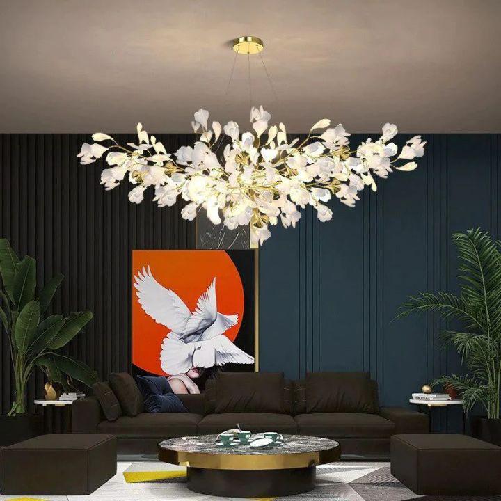 Ginkgo Branch Chandelier - Zelno Lighting