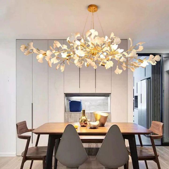 Ginkgo C Branch Chandelier - Zelno Lighting
