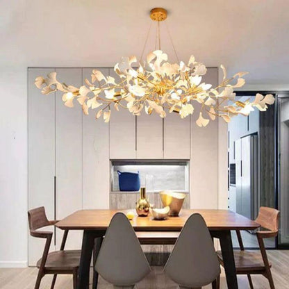 Ginkgo C Branch Chandelier - Zelno Lighting