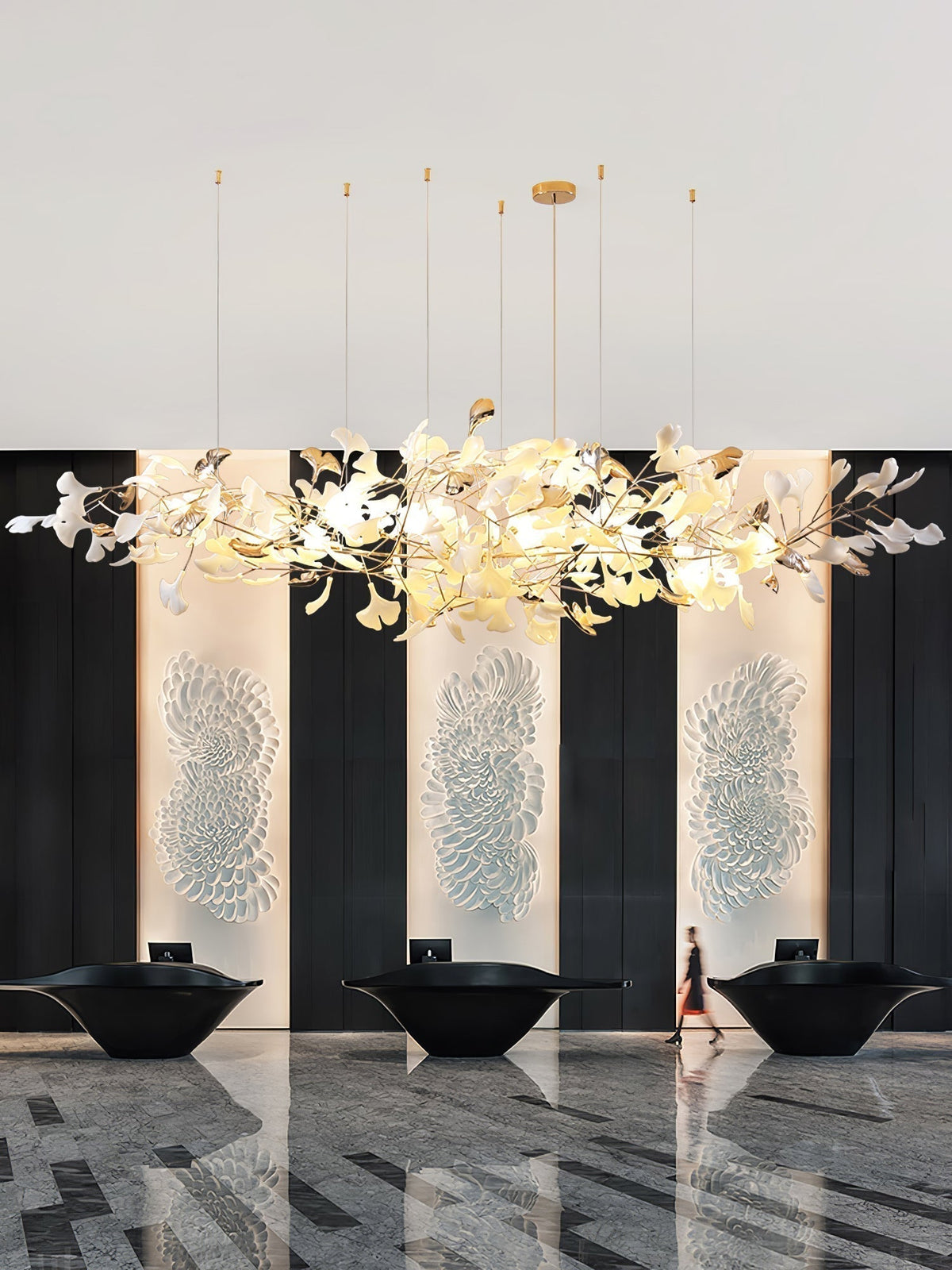 Ginkgo Cloud Chandelier - Zelno Lighting