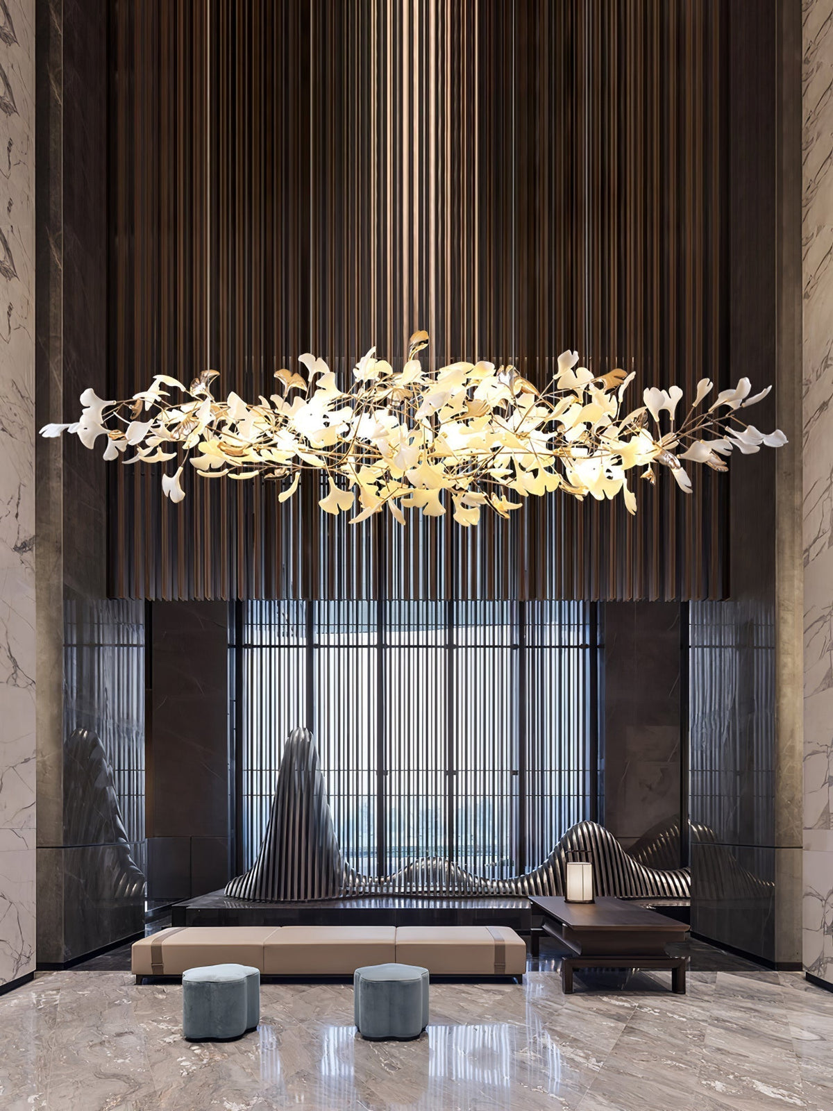 Ginkgo Cloud Chandelier - Zelno Lighting
