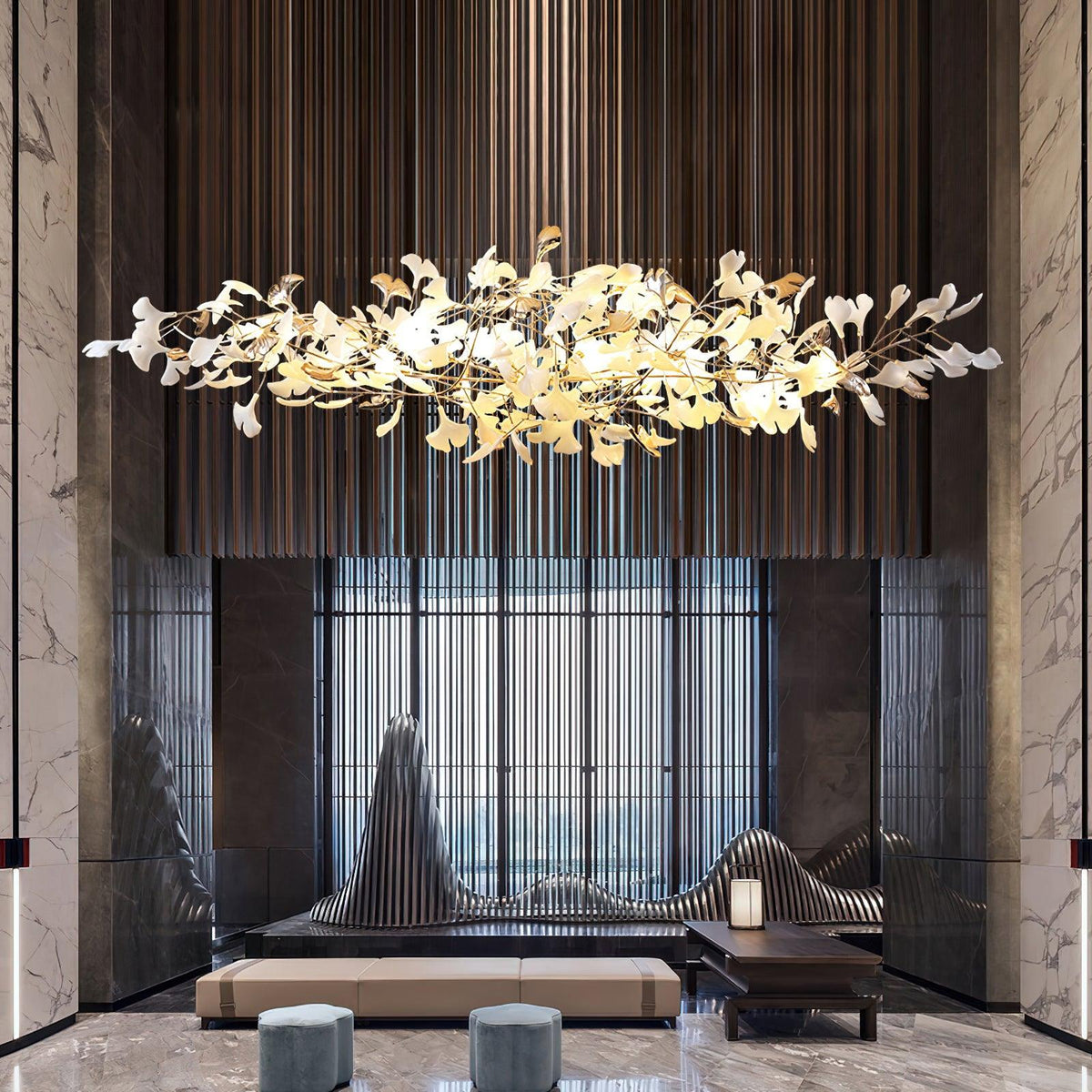 Ginkgo Cloud Chandelier - Zelno Lighting