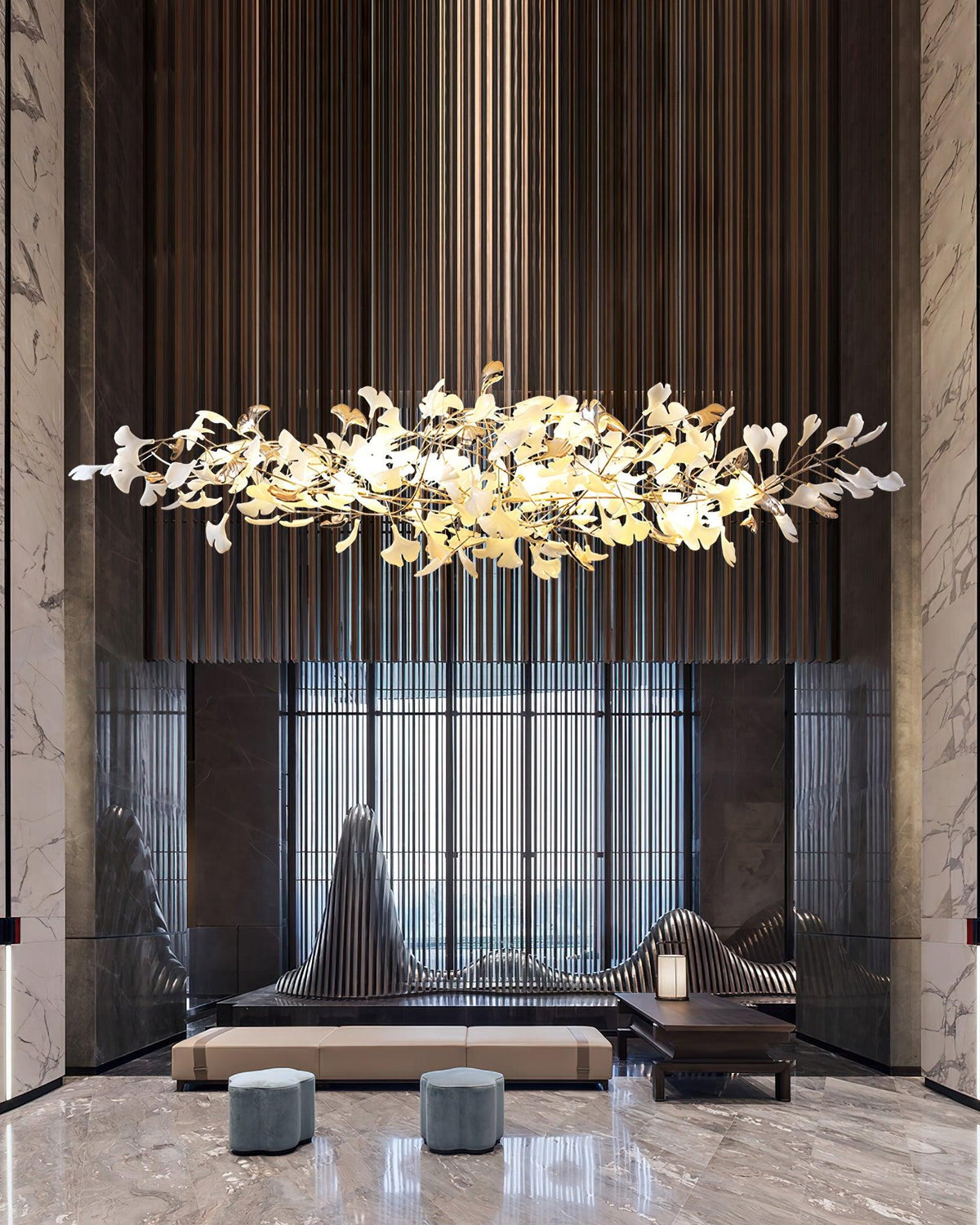 Ginkgo Cloud Chandelier - Zelno Lighting
