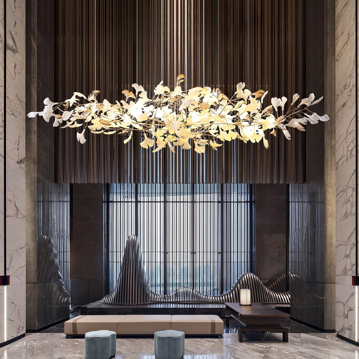 Ginkgo Cloud Chandelier - Zelno Lighting