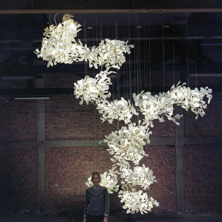 Ginkgo Combination Chandelier - Zelno Lighting