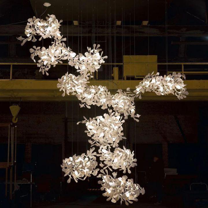 Ginkgo Combination Chandelier - Zelno Lighting