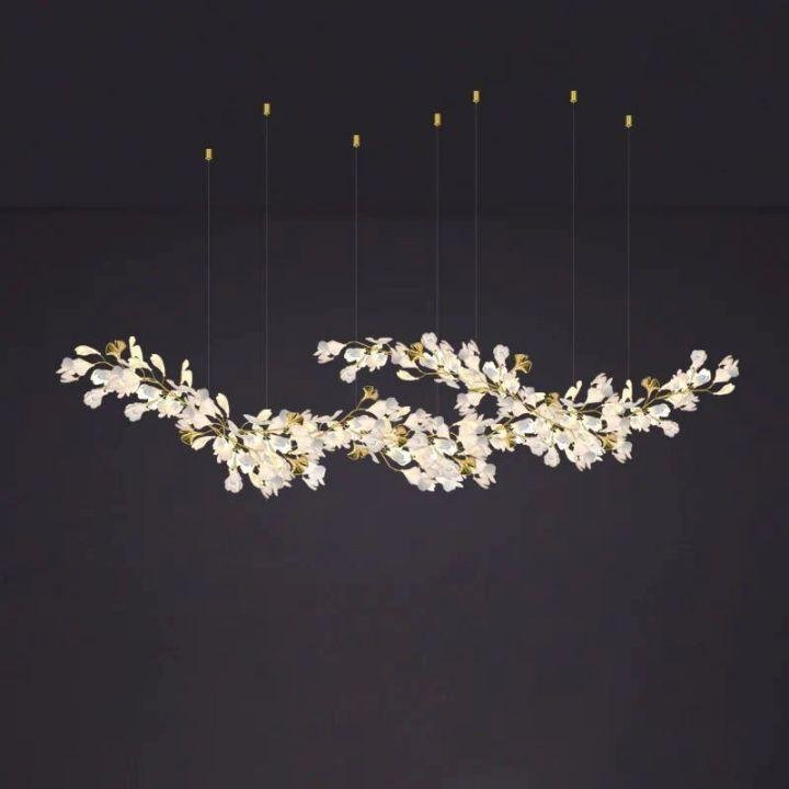 Ginkgo E Branch Chandelier - Zelno Lighting