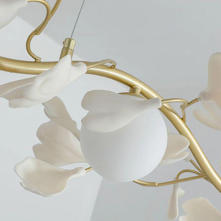 Ginkgo Glass Chandelier - Zelno Lighting