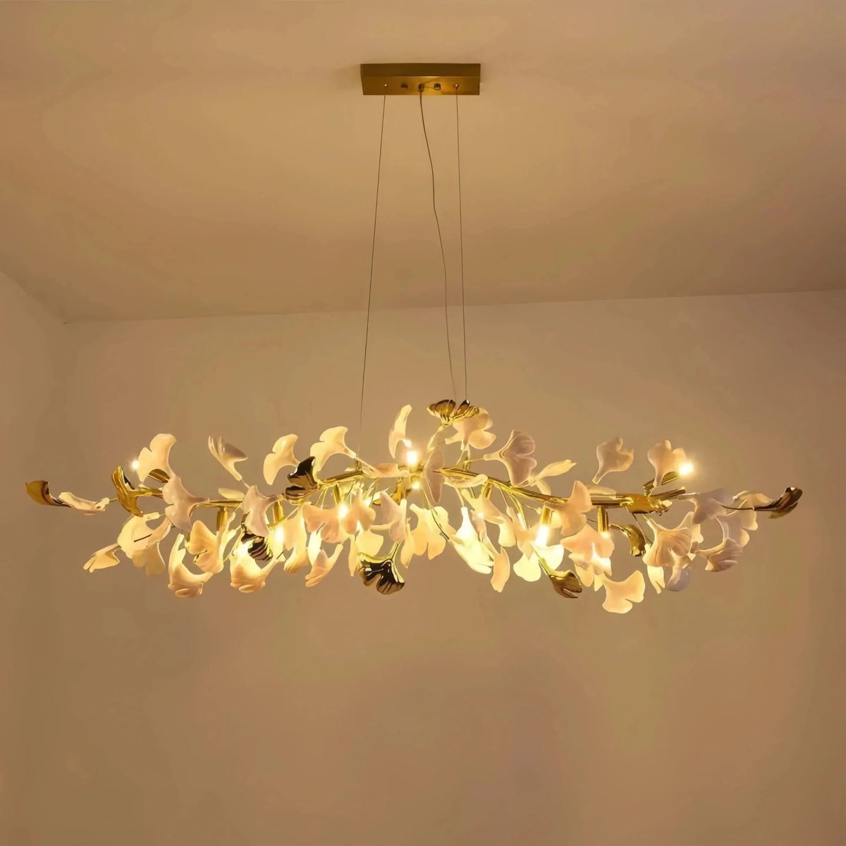Ginkgo Luxury Linear Chandelier Style C - Zelno Lighting