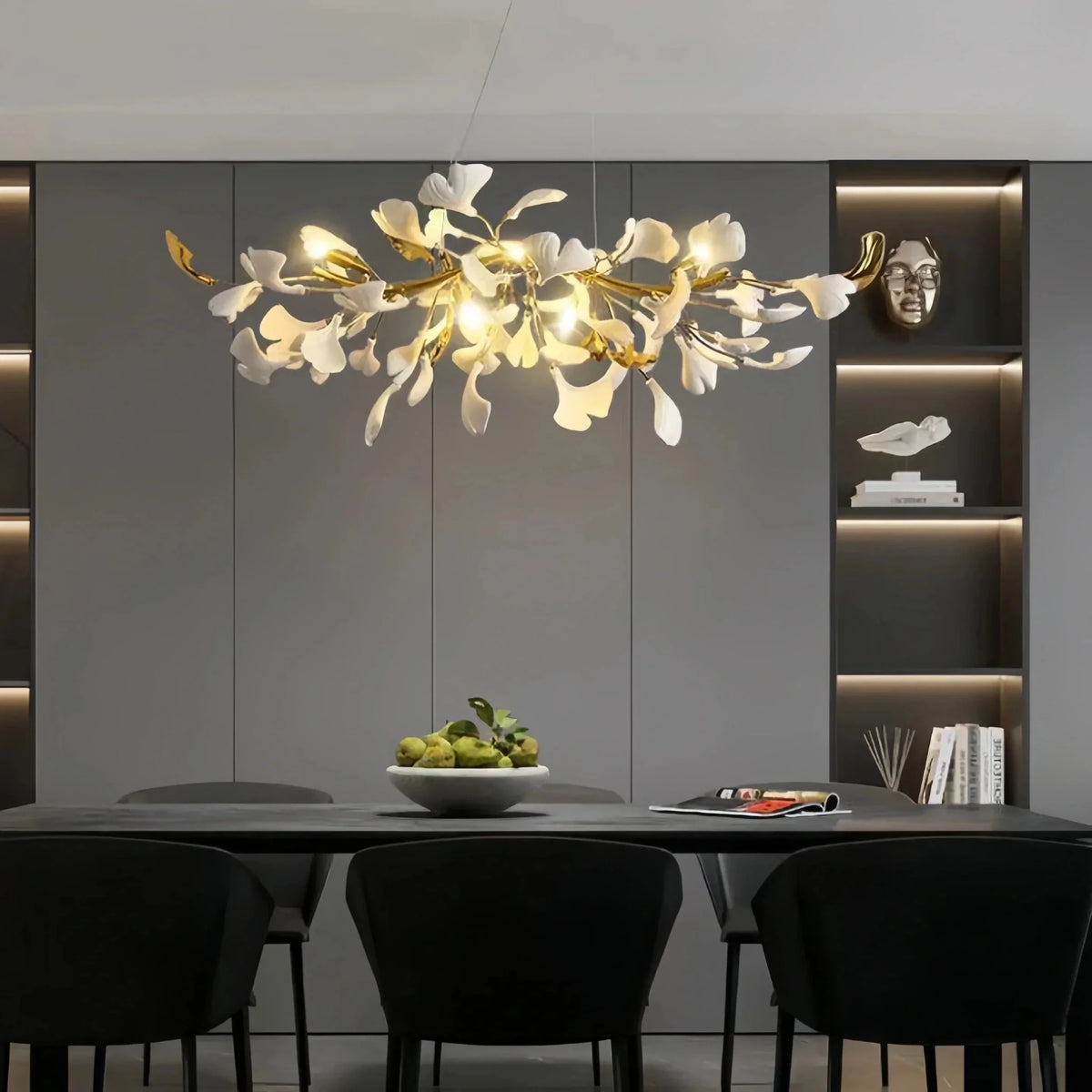 Ginkgo Luxury Linear Chandelier Style C - Zelno Lighting