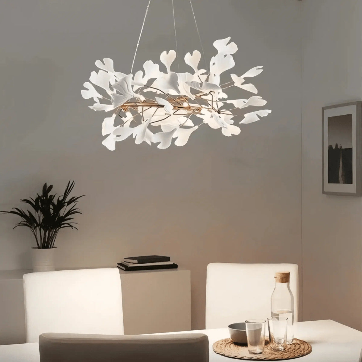 Ginkgo Round Chandelier - Zelno Lighting