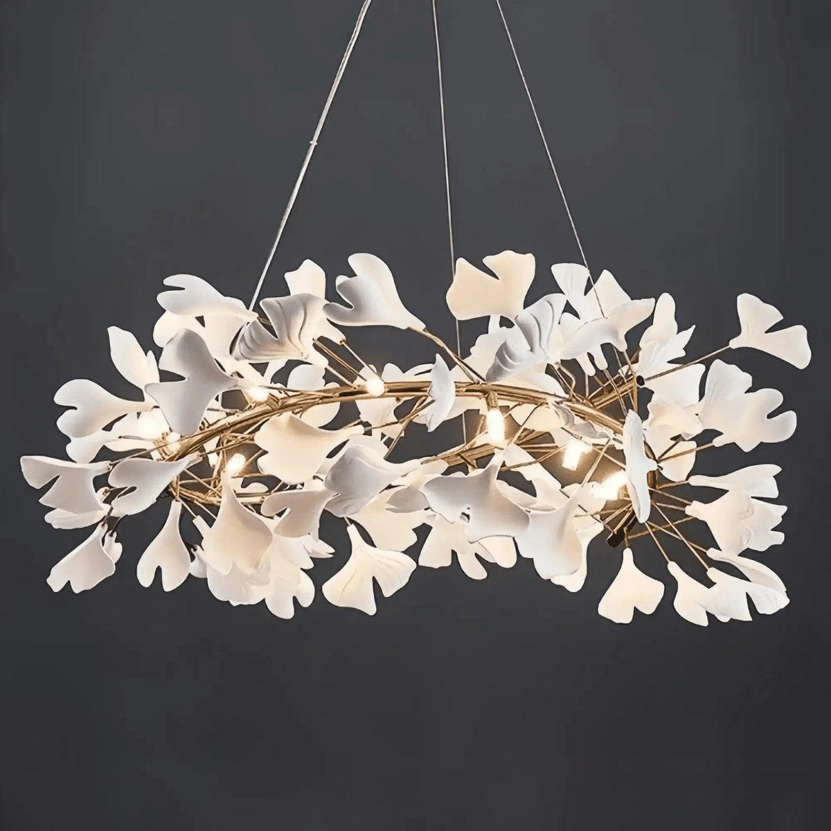 Ginkgo Round Chandelier - Zelno Lighting