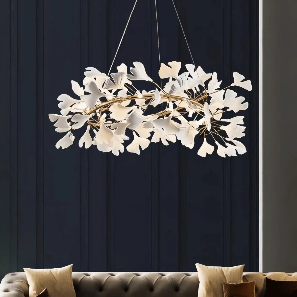 Ginkgo Round Chandelier - Zelno Lighting